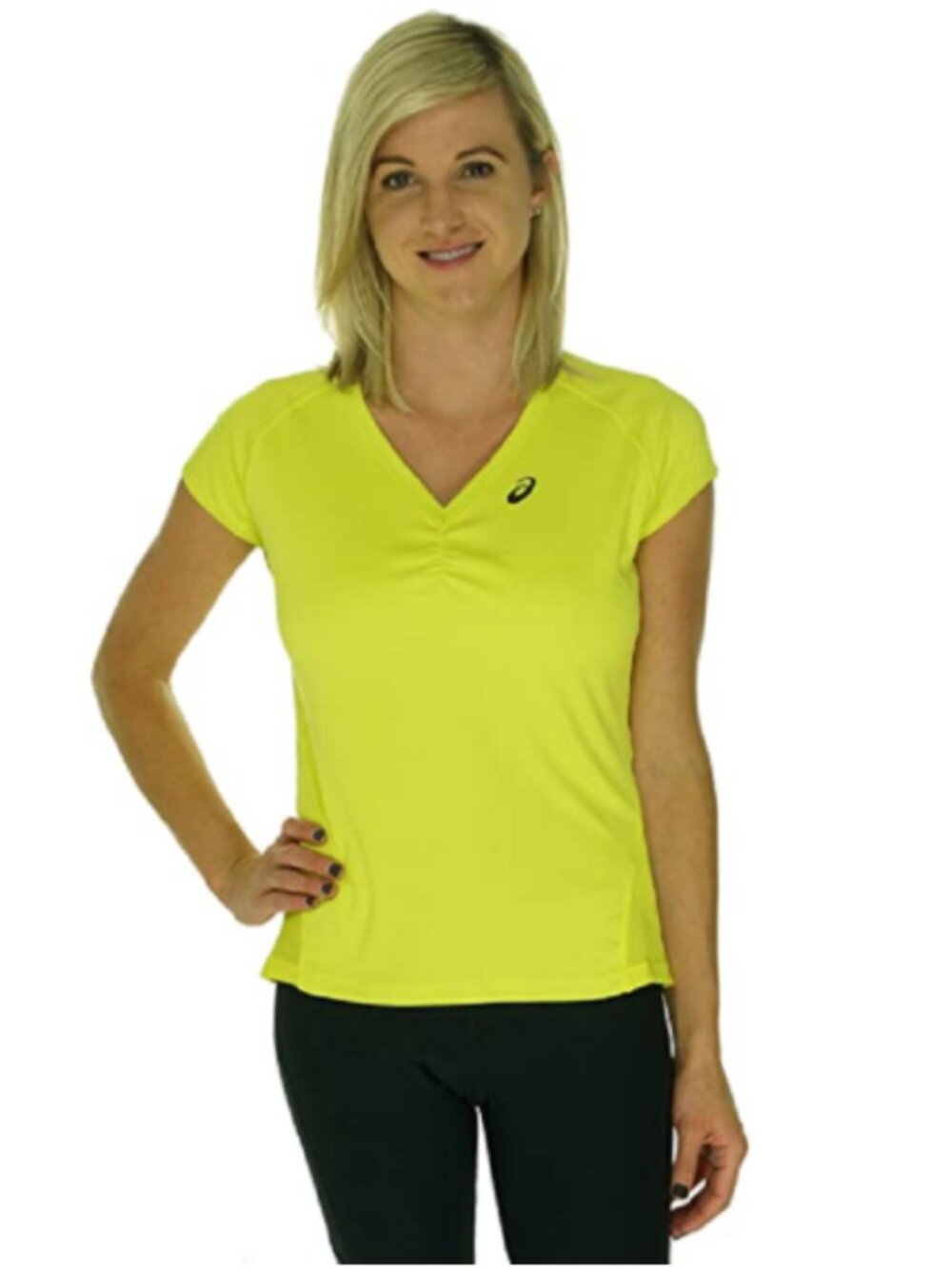 NEW ASICS Women's W113166 Electric Lime Break Top, Sz. Medium